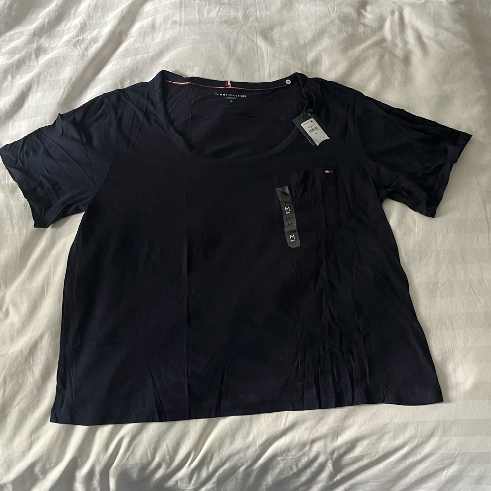 NWT Tommy Hilfiger Cropped Pocket T